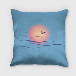 Подушка квадратная Солнечный шар, цвет: 3D-принт