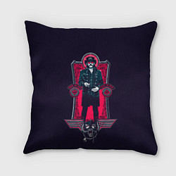 Подушка квадратная King Lemmy, цвет: 3D-принт