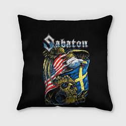 Подушка квадратная Sabaton, цвет: 3D-принт