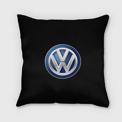 Подушка квадратная Volkswagen логотип, цвет: 3D-принт