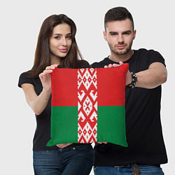 Подушка квадратная Белоруссия, цвет: 3D-принт — фото 2