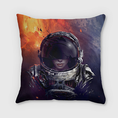 Подушка квадратная Space X Elon Musk / 3D-принт – фото 2
