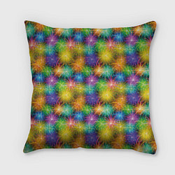 Подушка квадратная Праздничный Салют, цвет: 3D-принт