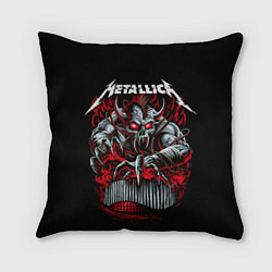 Подушка квадратная Metallica - Hardwired To Self-Destruct, цвет: 3D-принт