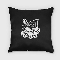 Подушка квадратная Кот - Жнец