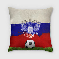 Подушка квадратная Российский футбол, цвет: 3D-принт