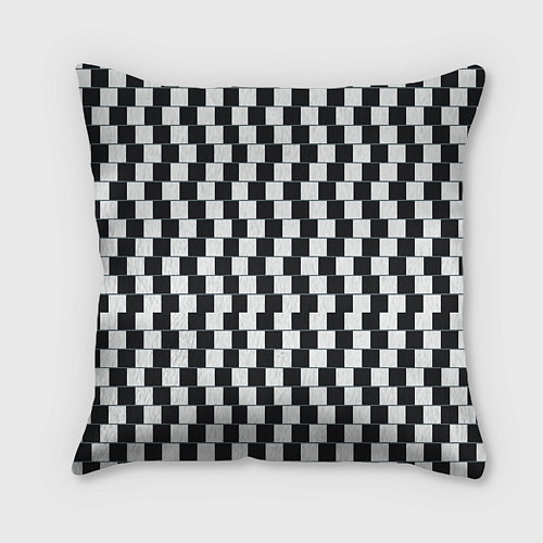 Подушка квадратная Шахматная Иллюзия Искажения / 3D-принт – фото 2