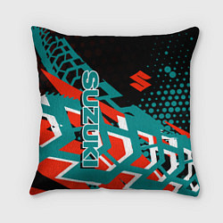 Подушка квадратная Suzuki Судзуки, цвет: 3D-принт