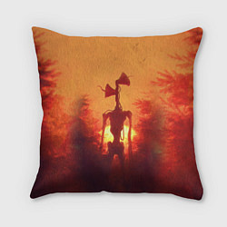 Подушка квадратная СИРЕНОГОЛОВЫЙ НА ЗАКАТЕ