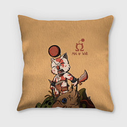 Подушка квадратная Mog of War, цвет: 3D-принт
