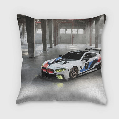 Подушка квадратная BMW Motorsport Mission 8 / 3D-принт – фото 2