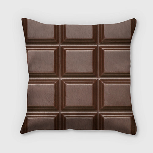 Подушка квадратная Шоколадная плитка / 3D-принт – фото 2