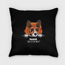 Подушка квадратная Басенджи Basenji