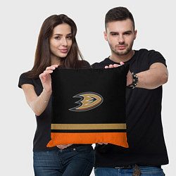 Подушка квадратная Anaheim Ducks Анахайм Дакс, цвет: 3D-принт — фото 2