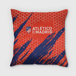 Подушка квадратная Atletico Madrid: Football Club, цвет: 3D-принт