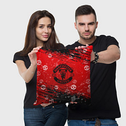 Подушка квадратная Manchester United: Возвращения Ronaldo, цвет: 3D-принт — фото 2