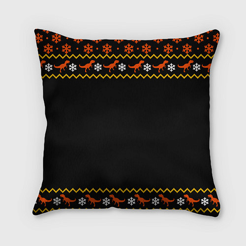 Подушка квадратная Шампанозавр / 3D-принт – фото 2