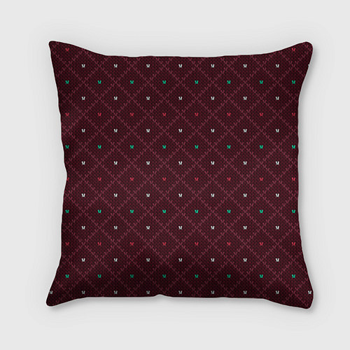 Подушка квадратная Knitted Texture / 3D-принт – фото 2