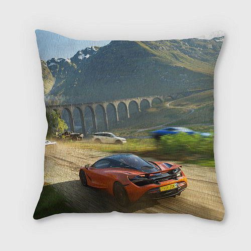 Подушка квадратная Forza Horizon 5, игра / 3D-принт – фото 2