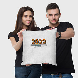 Подушка квадратная 2022 загрузка, цвет: 3D-принт — фото 2