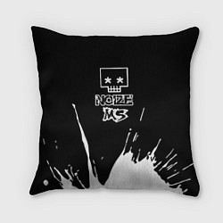 Подушка квадратная Noize MC Нойз МС, цвет: 3D-принт