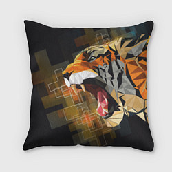 Подушка квадратная Тигр в гневе, цвет: 3D-принт