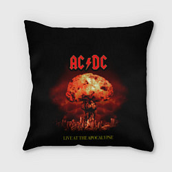 Подушка квадратная Live at the Apocalypse - ACDC, цвет: 3D-принт