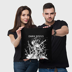 Подушка квадратная Dark Souls, The Ashen One, цвет: 3D-принт — фото 2
