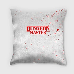 Подушка квадратная DUNGEON MASTER BLOOD ГАЧИМУЧИ БЕЛЫЙ, цвет: 3D-принт