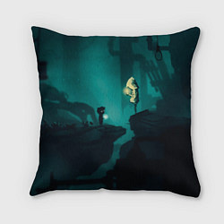 Подушка квадратная Limbo x Little Nightmares, цвет: 3D-принт