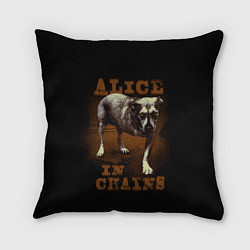 Подушка квадратная Alice in chains Dog, цвет: 3D-принт