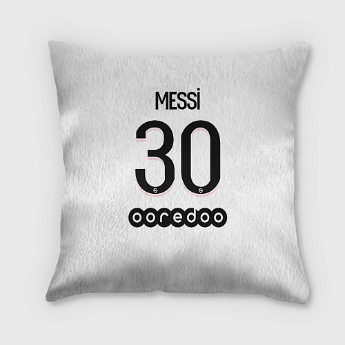 Подушка квадратная Messi 30 PSG Pink Theme / 3D-принт – фото 2