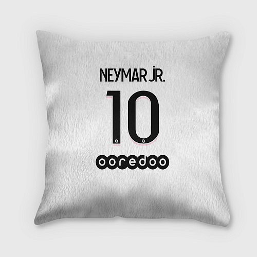 Подушка квадратная Neymar 10 PSG Pink Theme / 3D-принт – фото 2