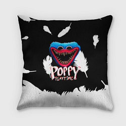 Подушка квадратная Poppy Playtime Перья, цвет: 3D-принт