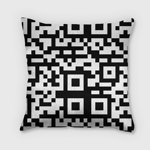 Подушка квадратная Qr codeкуаркод / 3D-принт – фото 2