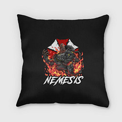 Подушка квадратная Немезис в огне Resident evil, цвет: 3D-принт
