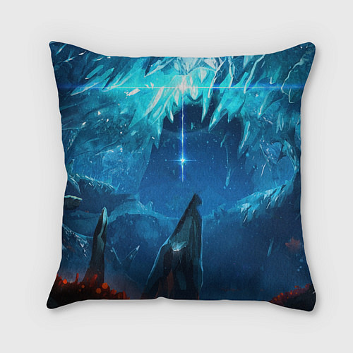 Подушка квадратная Deep Rock Galactic Scout / 3D-принт – фото 2