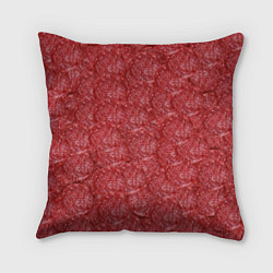 Подушка квадратная Деловая Колбаса Салями, цвет: 3D-принт