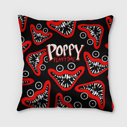 Подушка квадратная Poppy Playtime Huggy Wuggy Smile, цвет: 3D-принт