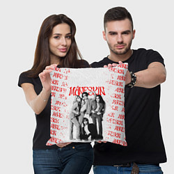 Подушка квадратная MANESKIN POSTER СОСТАВ ГРУППЫ, цвет: 3D-принт — фото 2