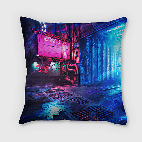 Подушка квадратная Ghostrunner Джек / 3D-принт – фото 2