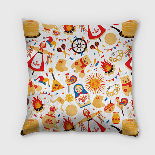 Подушка квадратная Масленница 2022 / 3D-принт – фото 2