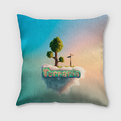 Подушка квадратная Облако в Террарии, цвет: 3D-принт