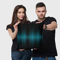 Подушка квадратная Неоновые флуктуации, цвет: 3D-принт — фото 2