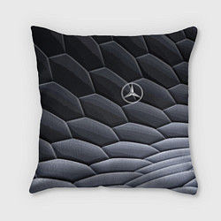 Подушка квадратная Mercedes Benz pattern, цвет: 3D-принт