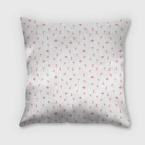 Подушка квадратная Зимний спортивный принт / 3D-принт – фото 2