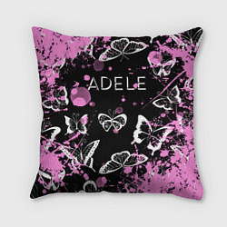Подушка квадратная Adele - Бабочки, цвет: 3D-принт