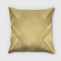 Подушка квадратная Золотая абстракция, цвет: 3D-принт