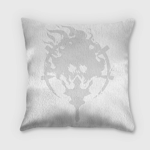 Подушка квадратная Darkest Dungeon: skull logo / 3D-принт – фото 2