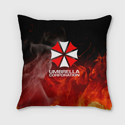 Подушка квадратная Umbrella Corporation пламя